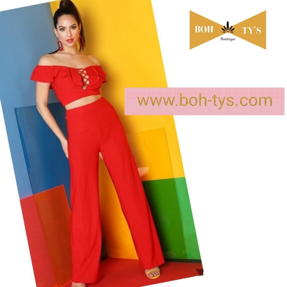 Ruban jumpsuit- Red